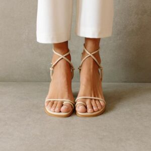 alohas grace wrap up heel ~ corn ivory – show me your mumu