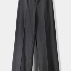 bershka wide leg tailored pantalon classique mottled dark grey