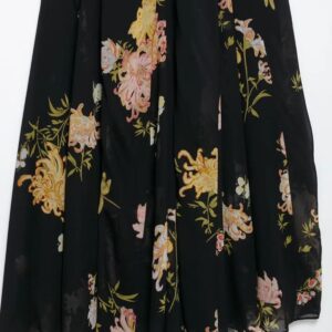 cyflymder women's summer v neck sleeveless midi dress female sexy printed pleated decoration sling waist evening party dress multi m china mainland
