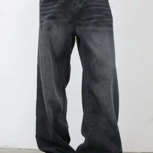 men's cat's whiskers jeans dark gray xl