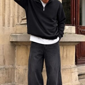 outfit casual calça baggy jeans