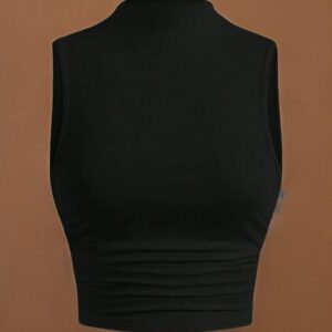 solid tank top mabel love co, brown l