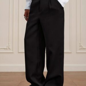 yadcrew pearl belt suit pants xs black